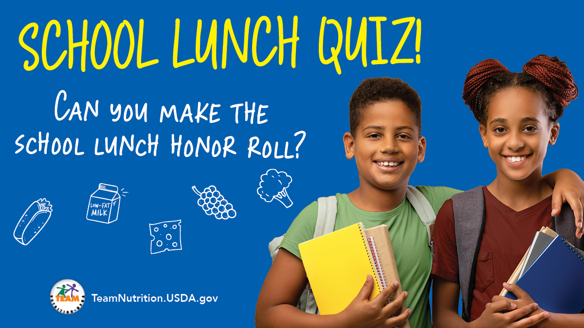 School Lunch Quiz Image Graphic