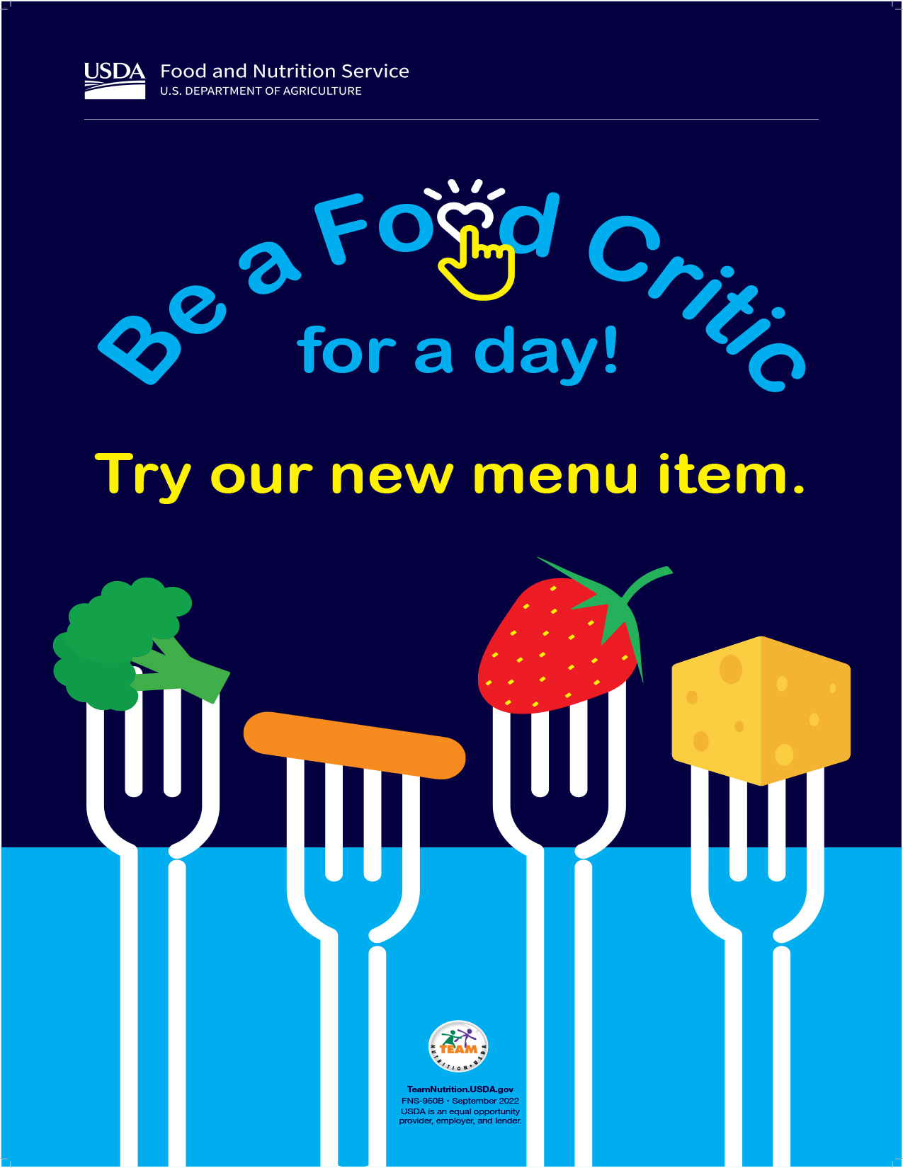 Be a food critic for a day! Try our new menu item