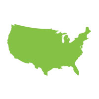 Green Icon of United States