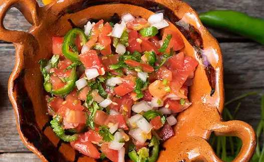 bowl of fresh salsa
