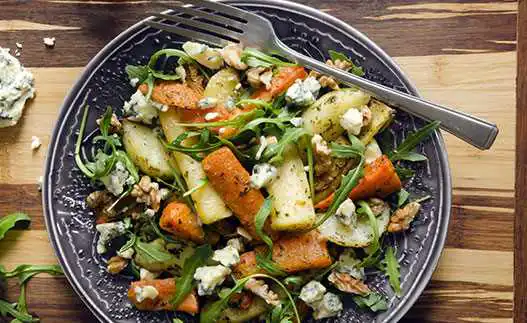 plate with vegetable salad