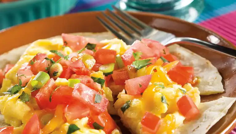 plate of huevos rancheros