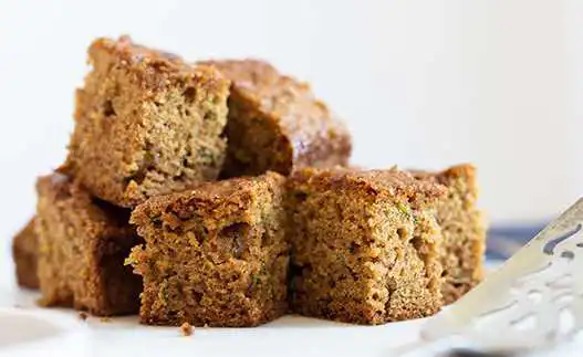 squares of cake stacked up