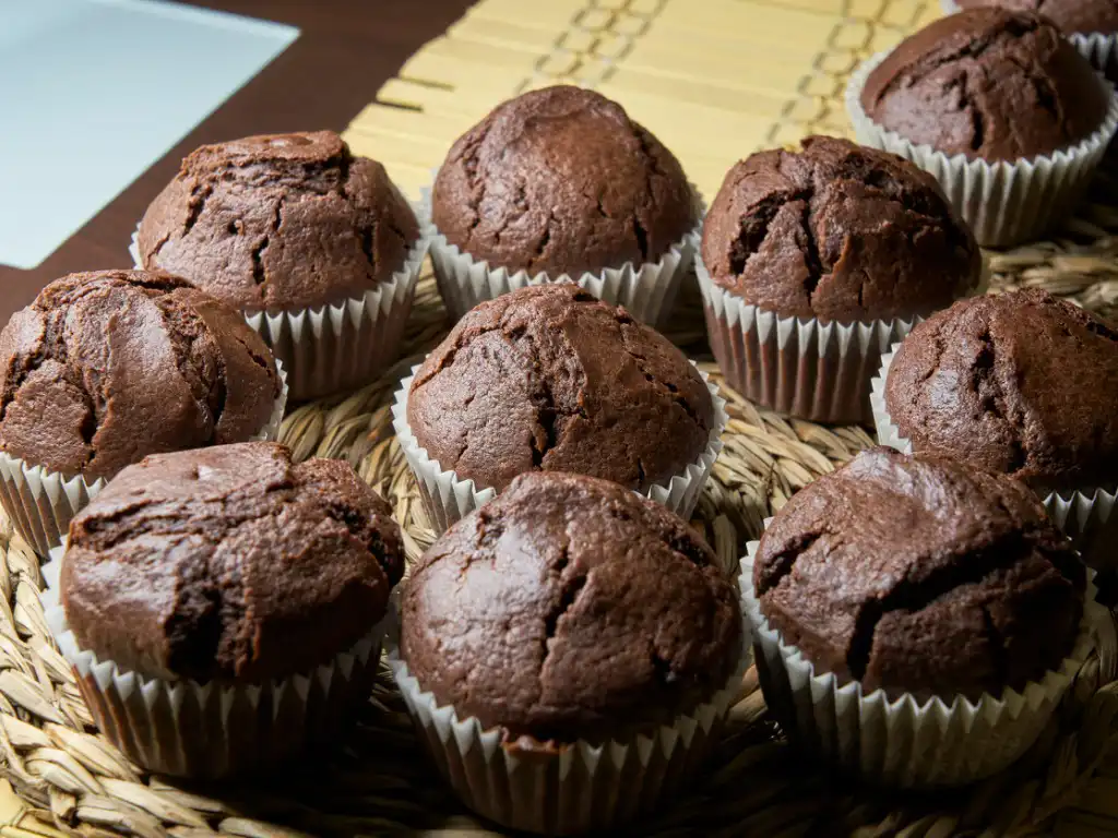 chocolate pumpkin muffins