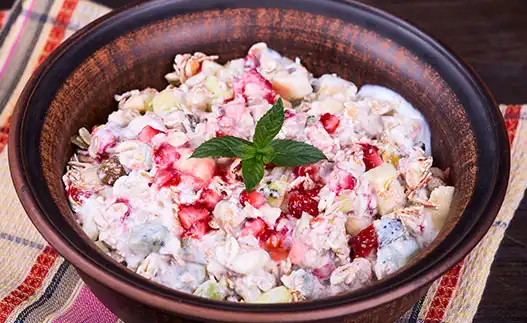 bowl of springtime cereal