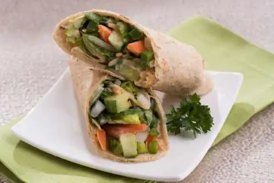 wrap with tofu and vegetables