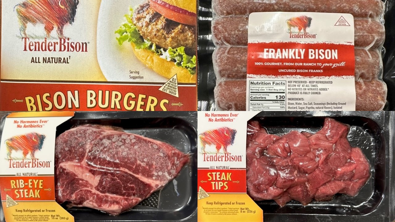 bison products from Spirit Lake Tribe