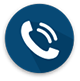 navy circle with white ringing phone icon