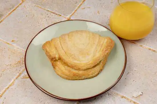 orange turnover biscuit on a plate