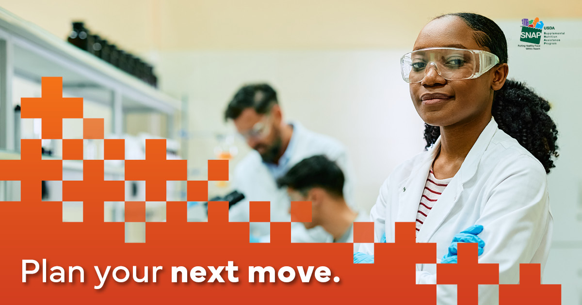 facebook post featuring a lab tech