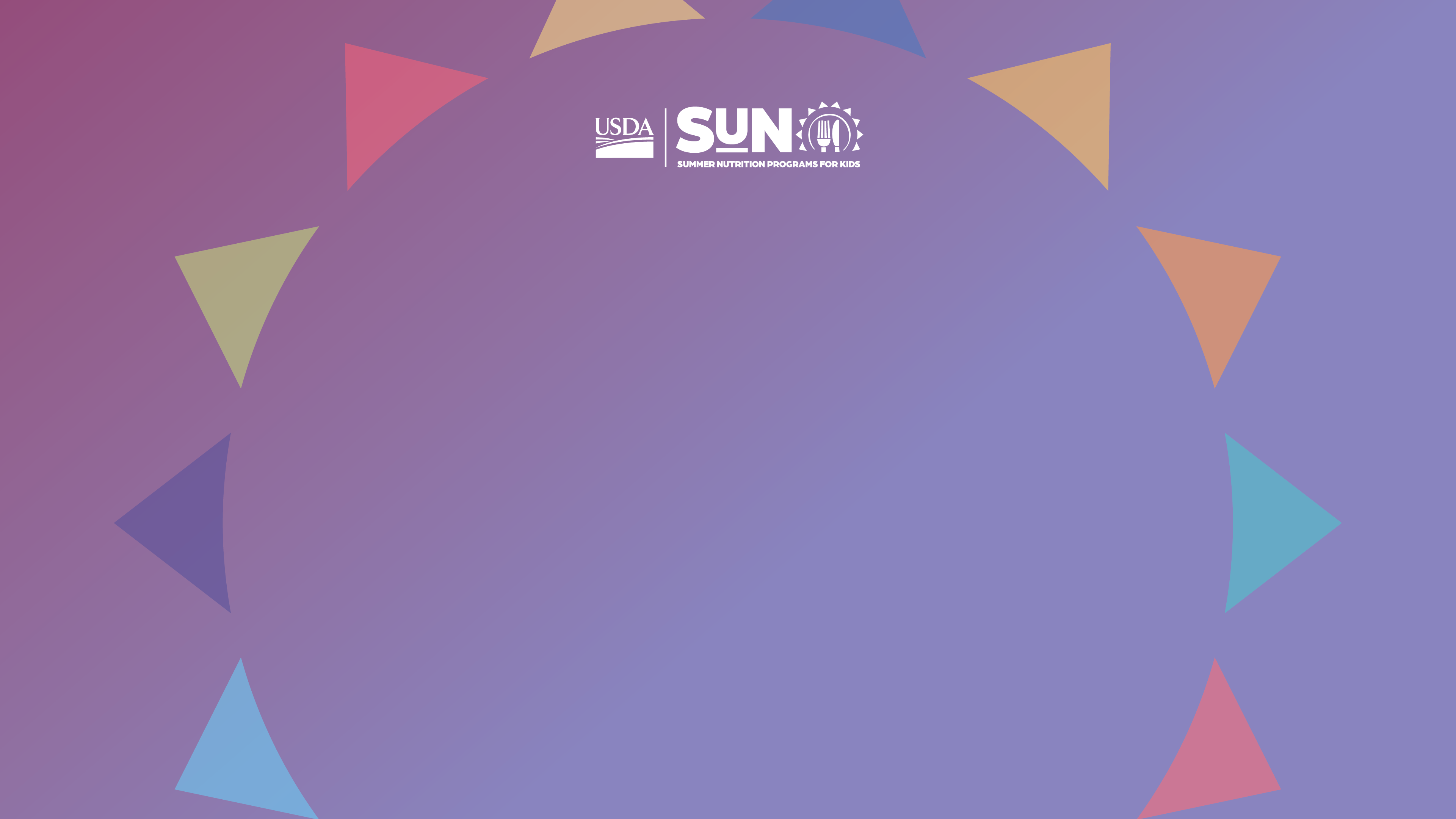 purple background with SUN logo centered