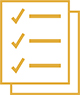 icon of a checklist with checkmarks