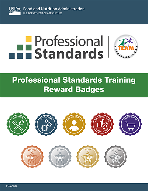 Professional Standards Training Reward Badges cover