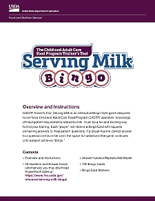 Milk Bingo Instructions