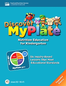 Cover of the Discover My Plate Nutrition Education for Kindergarten Teacher's Guide