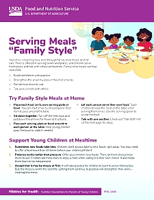 Nibbles Serving Meals Family Style