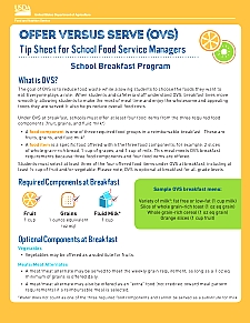 ovs breakfast tip sheet