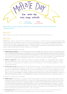 MyPlate Day: Fun with All Five Food Groups