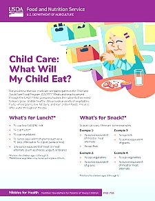 Child Care: What Will My Child Eat?
