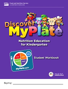 Cover of the Discover MyPlate Student Workbook