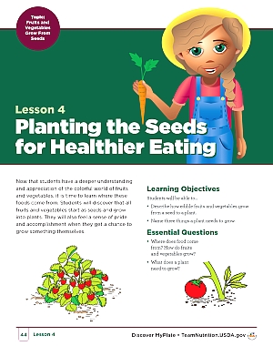 Lesson Four Planting the Seeds for Healthier Eating