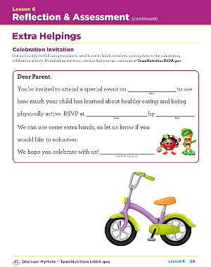 customizable invitation for parents