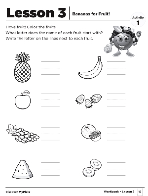 Lesson 3 Bananas for Fruit!