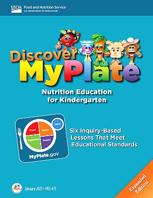 Cover of the Discover My Plate Nutrition Education for Kindergarten Teacher's Guide
