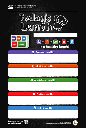Dry Erase Menu Poster 