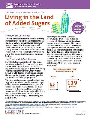 Living in the Land of Added Sugars
