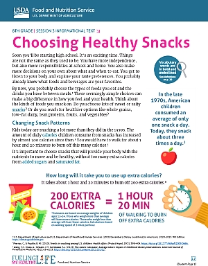 Choosing Healthy Snacks