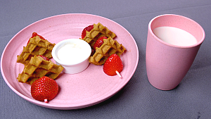 Strawberry and Waffle Kebabs