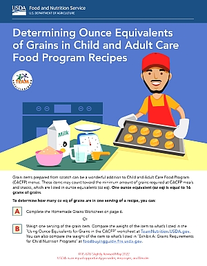 Determining Ounce Equivalents of Grains in CACFP Recipes
