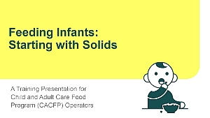 Feeding Infants Starting with Solids