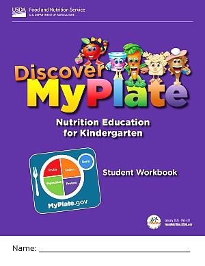 Cover of the Discover MyPlate Student Workbook