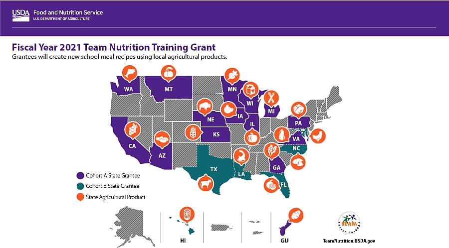 2021 Cohort B Team Nutrition Training Grants for School Meal Recipe