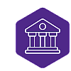 state agency icon on purple background
