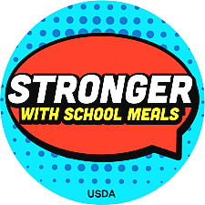 Stronger with School Meals Button one