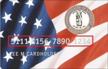 SNAP program card