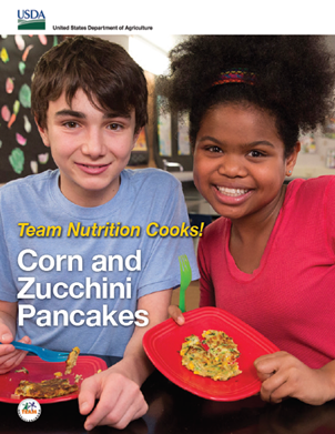 Team Nutrition Cooks! Corn and Zucchini Pancakes